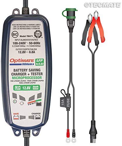 Chargeur de batterie Optimate TM470 pour batterie Lithium 4S