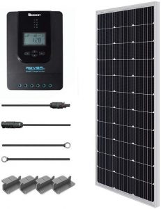 Kit solar RENOGY 100W con panel solar, controlador de carga y cables