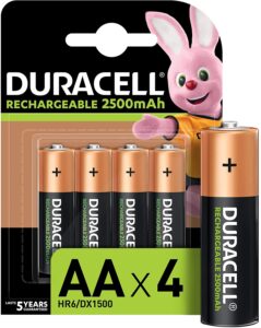 Duracell rechargeables LRO3 lot de 4 piles
