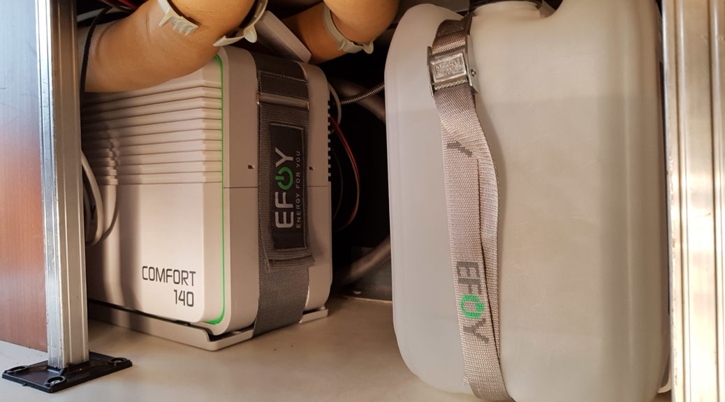 EFOY 140i : pile à combustible compact à ranger facilement dans votre camping-car