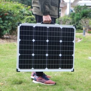 Kit solar plegable DOIO 100W: para llevar como una maleta