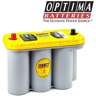 Caractéristiques de la batterie à décharge profonde Optima SPIRALCELL YellowTop S 5.5