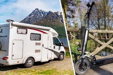 Trottinette en camping-car