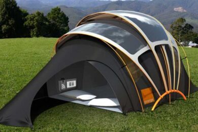 Le nouveau concept : la tente solaire et connectée