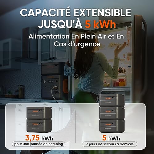 Capacité extensible du générateur Jackery pour alimentation en plein air et urgences