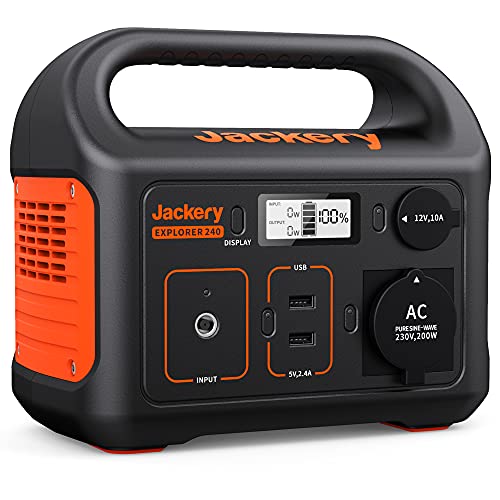 Générateur électrique portable Jackery Explorer 240 avec sorties AC et USB