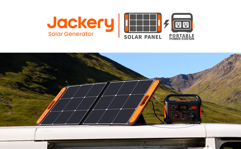 Générateur solaire Jackery avec panneau solaire et station d'énergie