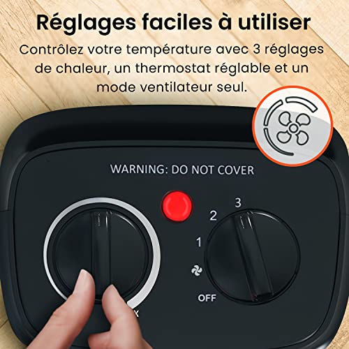 Contrôles Faciles Pro Breeze Mini Radiateur Céramique 2000W