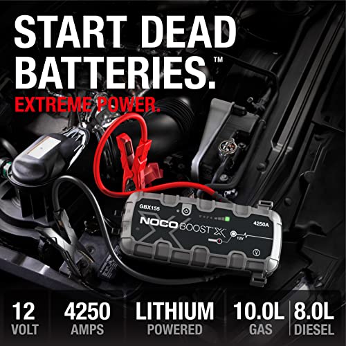 Démarrage de batterie de voiture avec NOCO Boost X GBX155