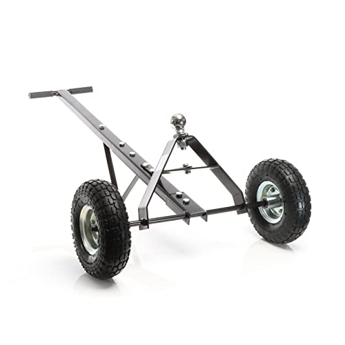 Aide à la manœuvre WilTec pour caravane 270kg avec roues pneumatiques et structure triangulaire