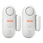 Lot de 2 alarmes tiiwee pour porte et fenêtre avec capteur magnétique blanc