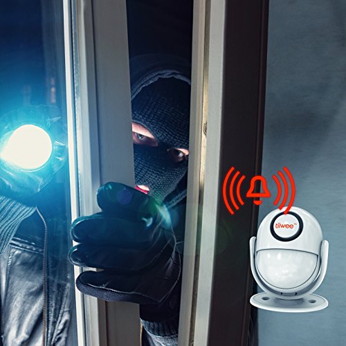 Système alarme Tiiwee détectant intrusion par porte avec sirène 120dB et signal lumineux