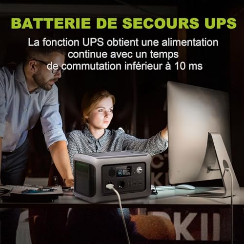 ALLPOWERS R600 fonction UPS onduleur bureau protection ordinateur coupure électrique 10ms