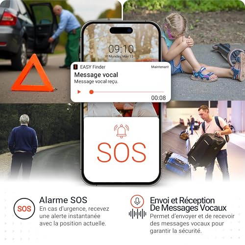 Fonction SOS et messages vocaux du traceur GPS PAJ pour situations d'urgence