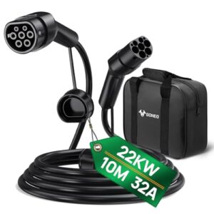 Câble de recharge Type 2 22kW GONEO 10m pour voiture électrique - vue 1
