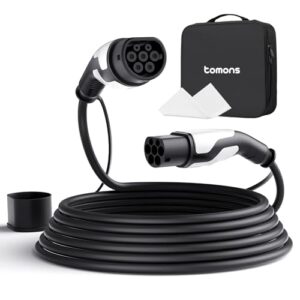Câble de recharge Type 2 Tomons 22kW 32A triphasé 5m - vue 1