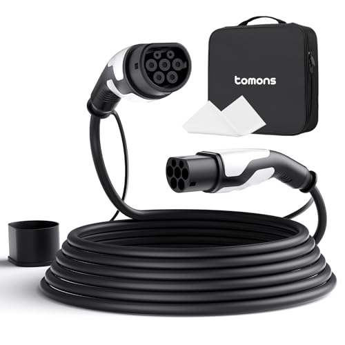 Câble de recharge Type 2 Tomons 22kW avec sac de rangement et accessoires