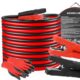 Câbles de démarrage MAMIZO 50mm² 3000A avec pinces rouges noires et gants de protection