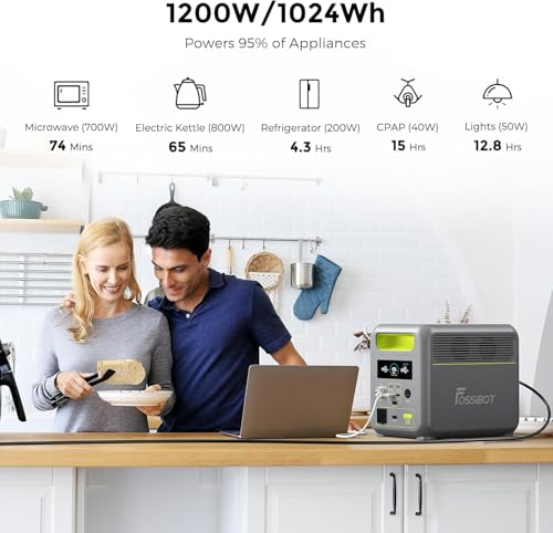 Capacité 1024Wh et puissance 1200W pour alimenter 95% des appareils domestiques