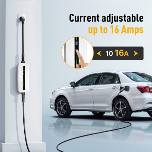 Réglage du courant ajustable de 10 à 16 ampères sur chargeur Morec avec boutons