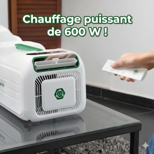 Climatiseur HEXAFRESH avec fonction chauffage 600W mise en avant