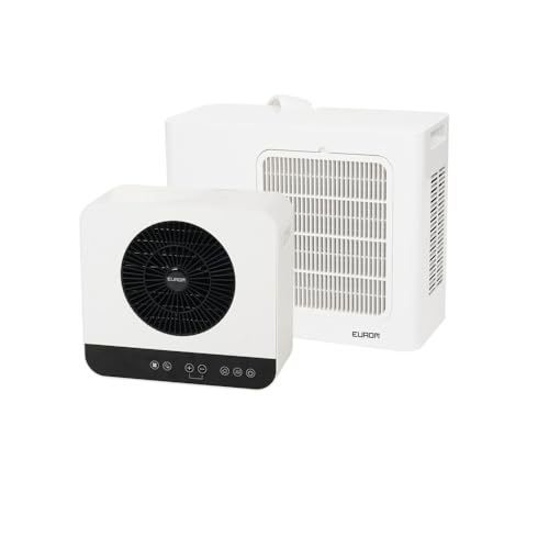 Climatiseur mobile Eurom AC4201 WiFi blanc avec unité intérieure et extérieure pour caravane et maison