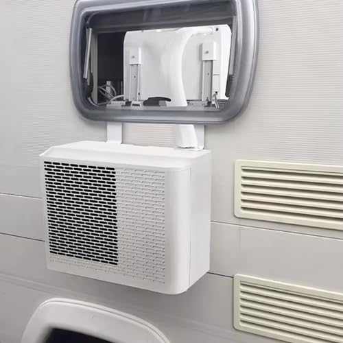 Installation climatiseur monobloc Kedros sur fenêtre de camping-car système fixation universel