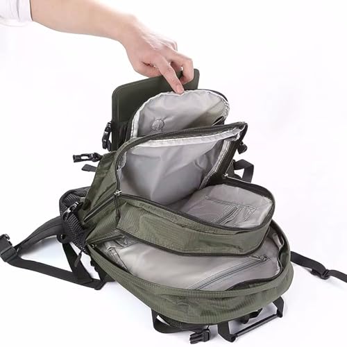 Intérieur sac à dos solaire avec multiples compartiments et poches d'organisation