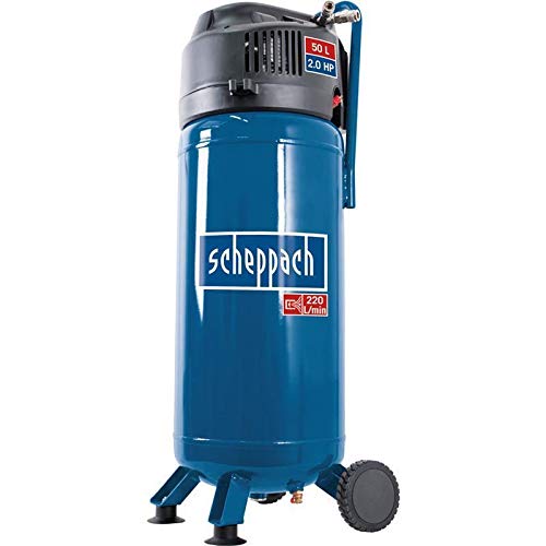 Compresseur vertical Scheppach HC51V bleu 50L 2.0 HP 220V sur roues