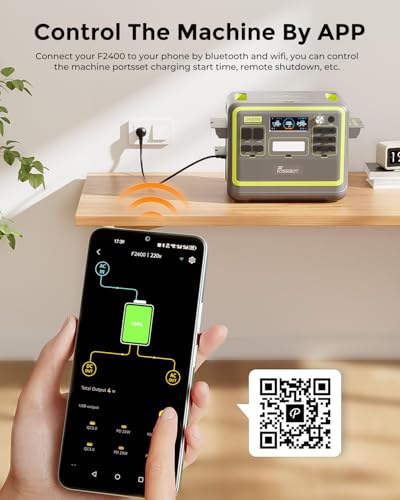 Contrôle à distance FOSSiBOT F2400 via application smartphone Bluetooth WiFi monitoring batterie