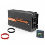 Convertisseur EDECOA 1500W Pur Sinus 12V 220V avec Télécommande - vue 1