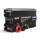 Convertisseur ERAYAK 1500W avec double prise 230V, câbles rouges noirs et boîtier aluminium