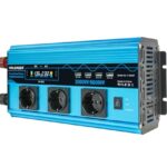 Convertisseur pur sinus Yinleader 3000W bleu avec écran LCD et 3 prises européennes