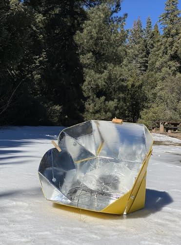 Cuiseur solaire SolCook fonctionnant sur la neige en environnement montagnard