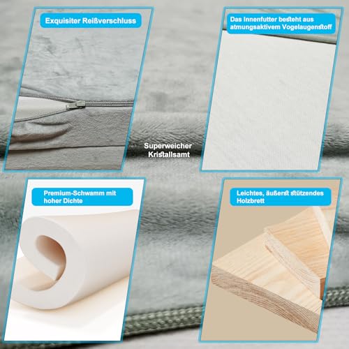 Détails techniques matelas camping-car avec fermeture éclair velours cristal et finitions premium