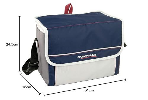 Schéma technique avec dimensions du sac glacière Campingaz 31x18x24,5 cm