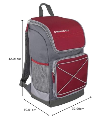 Schéma dimensions sac à dos isotherme Campingaz 42x33x10cm capacité 30 litres