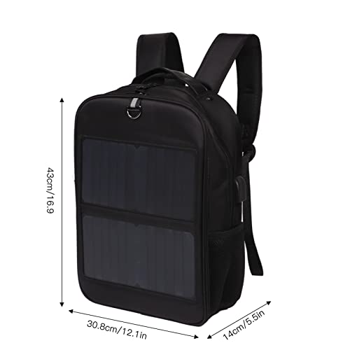 Sac à dos solaire Zunate dimensions 45cm hauteur 30cm largeur avec deux panneaux solaires