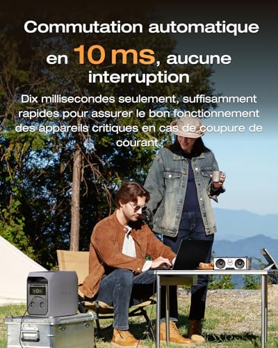 Fonction onduleur UPS 10ms EcoFlow Delta 3 protection équipements critiques bureau
