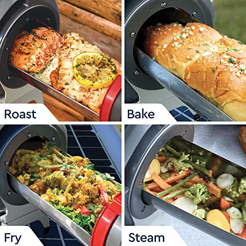 Quatre modes de cuisson du GOSUN Fusion : rôtir, cuire, frire et cuire vapeur