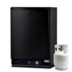 Réfrigérateur trimixte Smad 60L noir avec bouteille de gaz pour camping-car