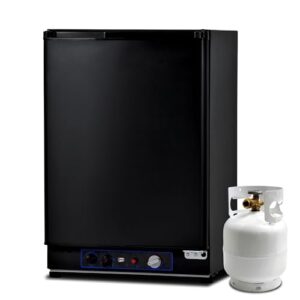 Réfrigérateur trimixte Smad 60L noir avec bouteille de gaz pour camping-car
