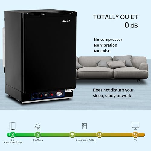Réfrigérateur absorption silencieux 0 dB sans compresseur ni vibration Smad