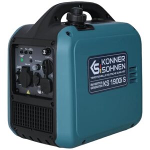 Générateur inverter Könner Söhnen KS 1900i S turquoise compact avec panneau de commande