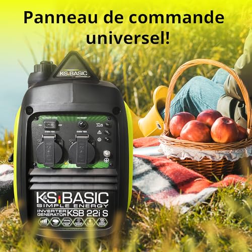 Panneau de commande universel générateur KSB 22i S avec deux prises 230V et voyants LED