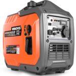 Groupe électrogène inverter WENOVUS WM2300iS 1900W orange et gris avec panneau de contrôle