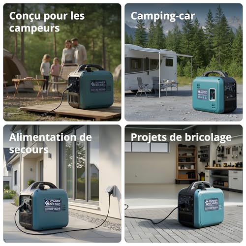 Générateur portable KS 1900i S quatre usages camping-car campeurs bricolage alimentation secours