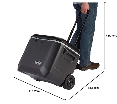 Dimensions glacière Coleman 50L avec poignée télescopique 114cm longueur 113cm largeur 145cm hauteur