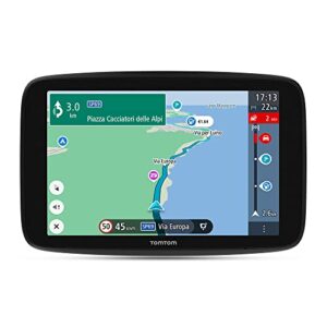 GPS TomTom GO Camper Max avec écran HD 7 pouces affichant carte navigation camping-car