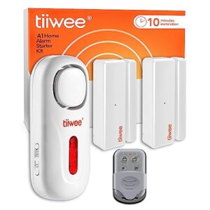 Kit alarme maison tiiwee A1 avec sirène détecteurs porte fenêtre et télécommande